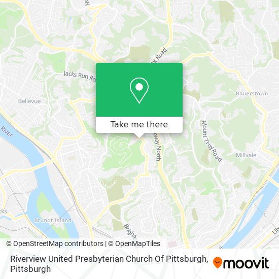 Mapa de Riverview United Presbyterian Church Of Pittsburgh