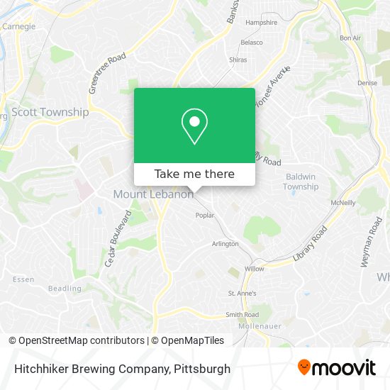Hitchhiker Brewing Company map