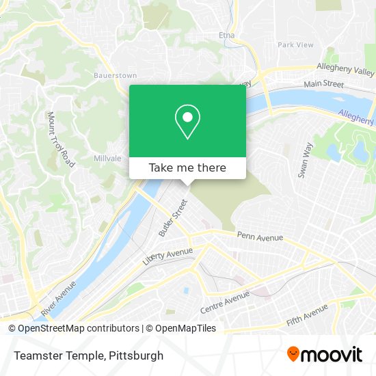 Mapa de Teamster Temple