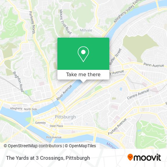 Mapa de The Yards at 3 Crossings