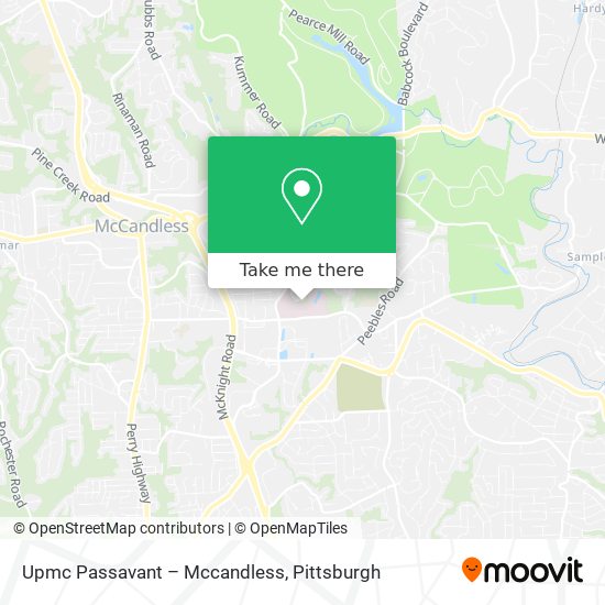 Upmc Passavant – Mccandless map