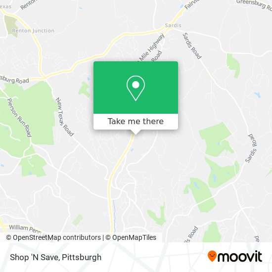 Shop 'N Save map