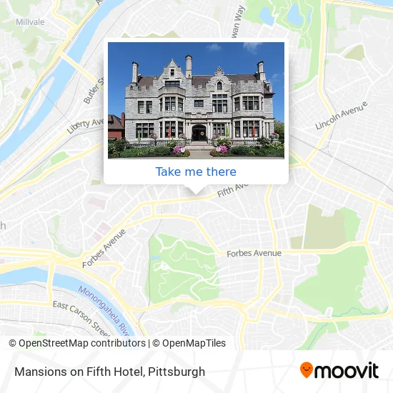 Mapa de Mansions on Fifth Hotel