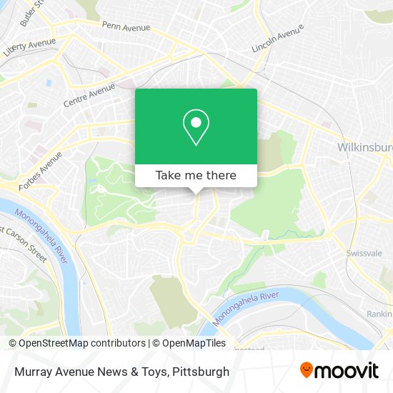 Murray Avenue News & Toys map