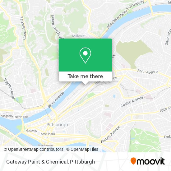 Gateway Paint & Chemical map