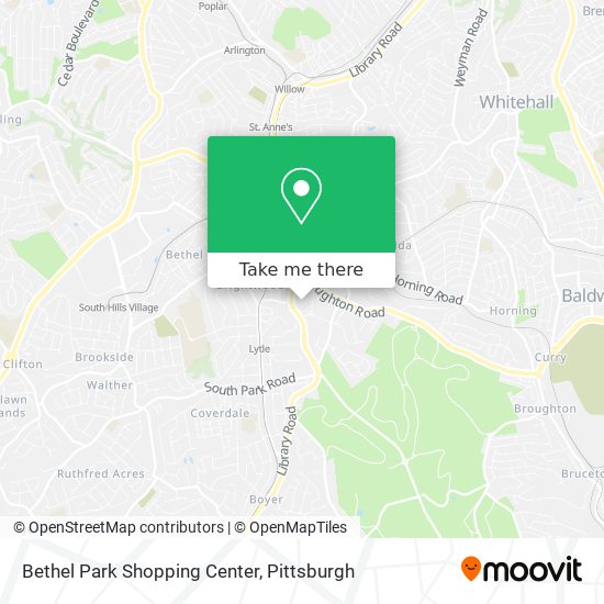 Mapa de Bethel Park Shopping Center