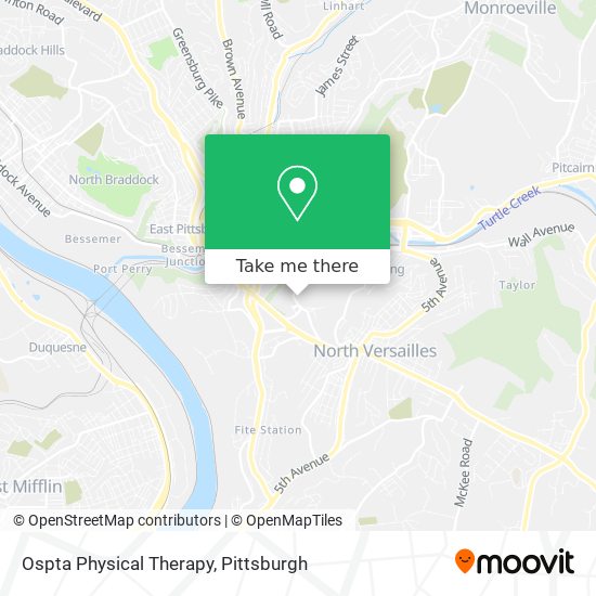 Mapa de Ospta Physical Therapy