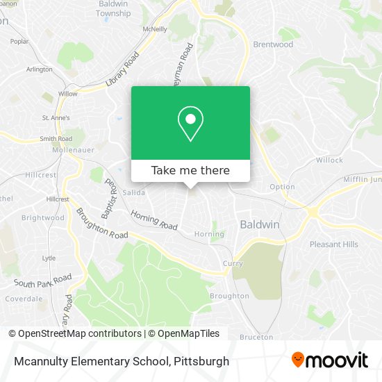 Mapa de Mcannulty Elementary School