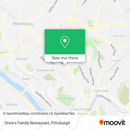 Mapa de Drew's Family Restaurant