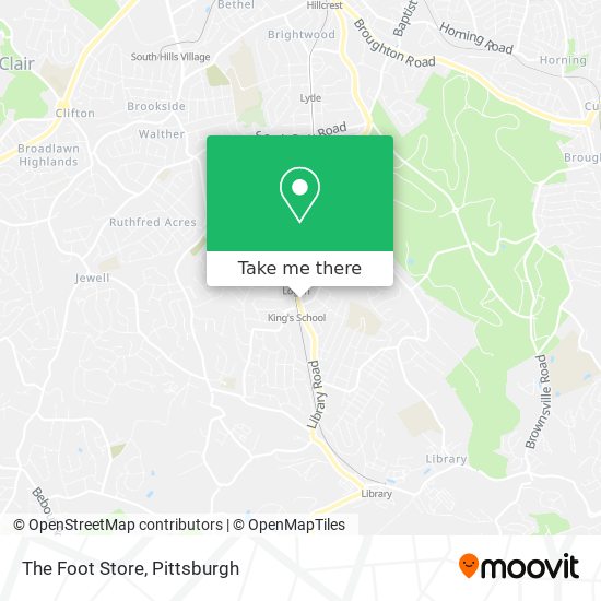 The Foot Store map