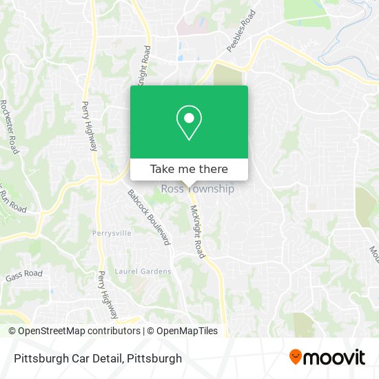 Pittsburgh Car Detail map