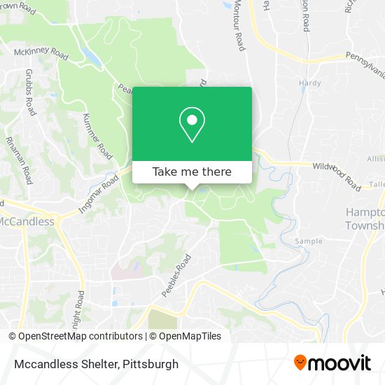 Mapa de Mccandless Shelter