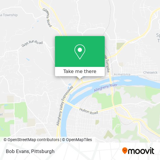 Bob Evans map