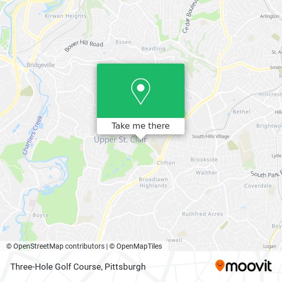 Three-Hole Golf Course map