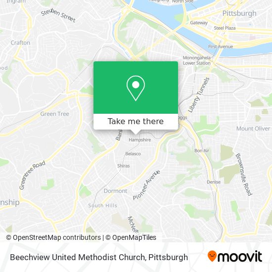 Beechview United Methodist Church map