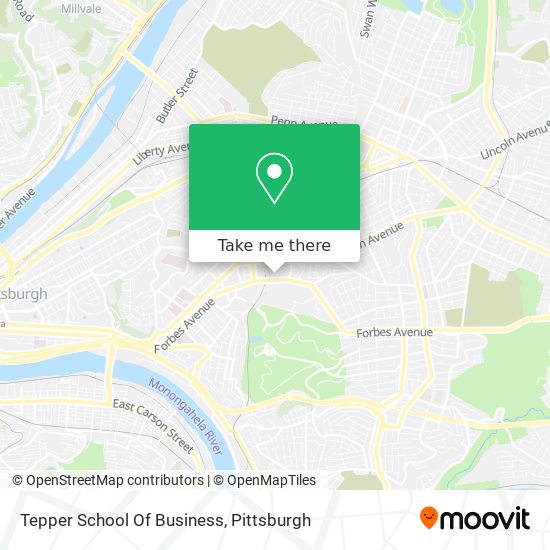 Mapa de Tepper School Of Business