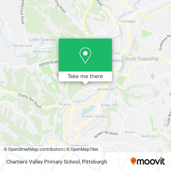 Chartiers Valley Primary School map