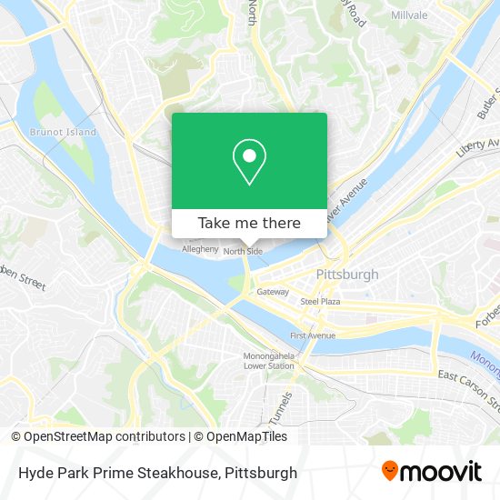 Mapa de Hyde Park Prime Steakhouse