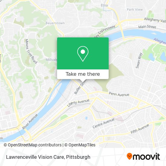 Lawrenceville Vision Care map