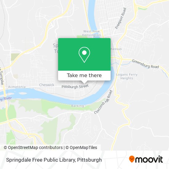 Springdale Free Public Library map