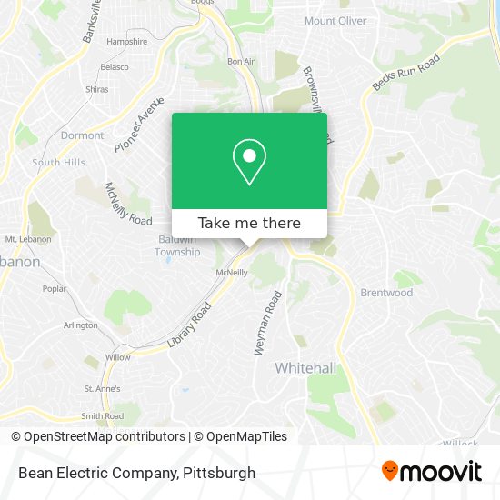 Bean Electric Company map