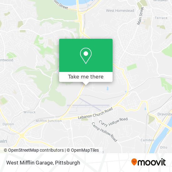 Mapa de West Mifflin Garage