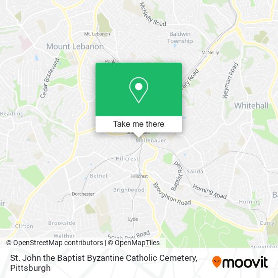 Mapa de St. John the Baptist Byzantine Catholic Cemetery