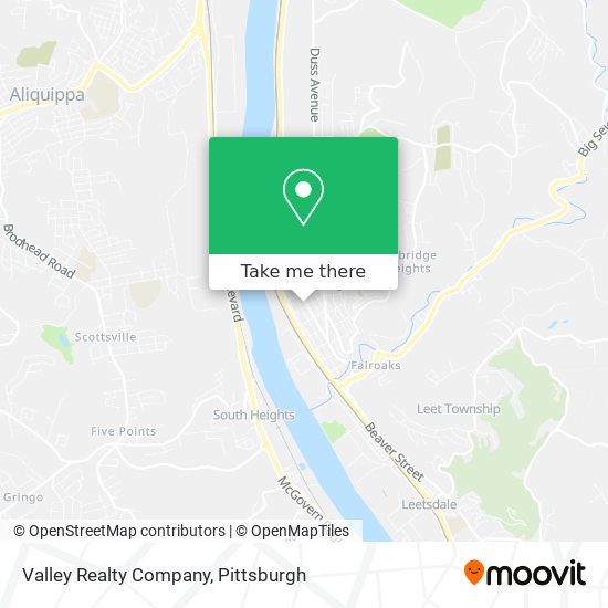 Valley Realty Company map