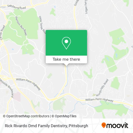 Mapa de Rick Rivardo Dmd Family Dentistry