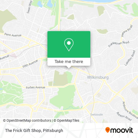 The Frick Gift Shop map