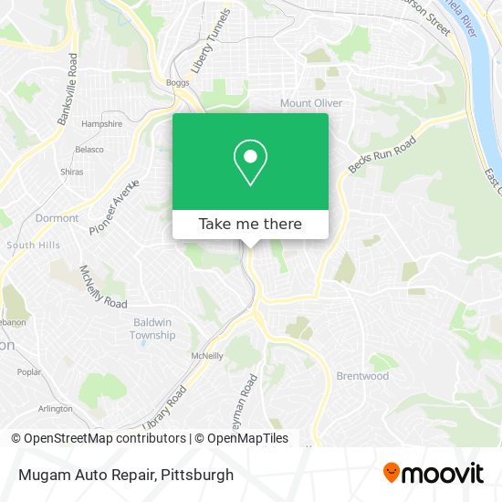 Mapa de Mugam Auto Repair