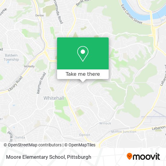 Moore Elementary School map