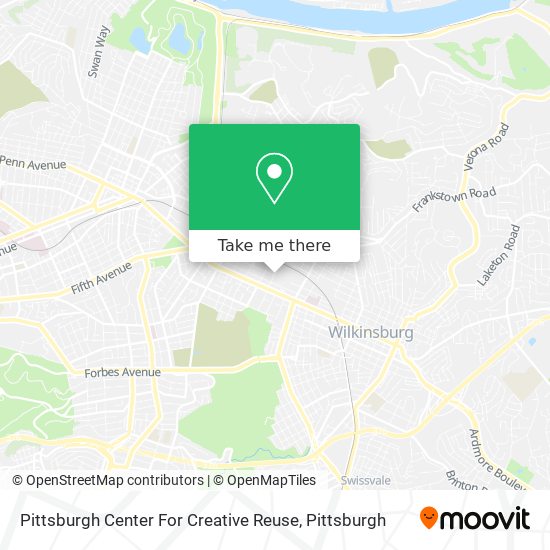 Pittsburgh Center For Creative Reuse map
