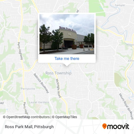 How to get to Ross Park Mall in Pittsburgh by Bus?