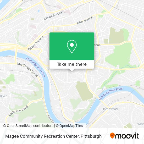 Mapa de Magee Community Recreation Center