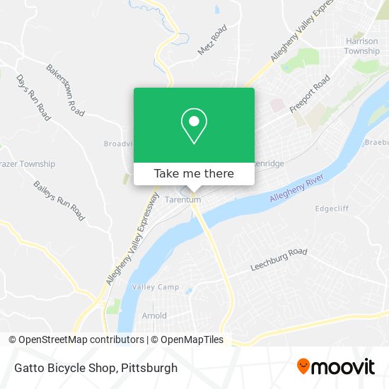 Gatto Bicycle Shop map