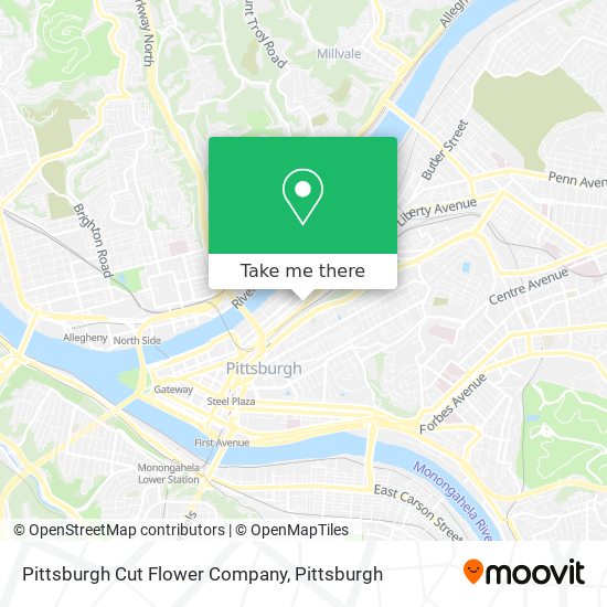 Pittsburgh Cut Flower Company map