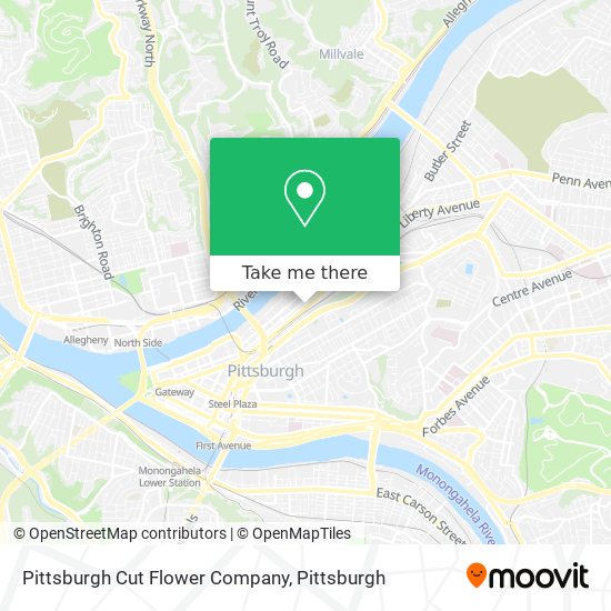 Mapa de Pittsburgh Cut Flower Company