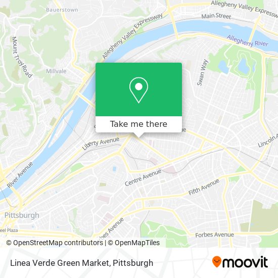Linea Verde Green Market map