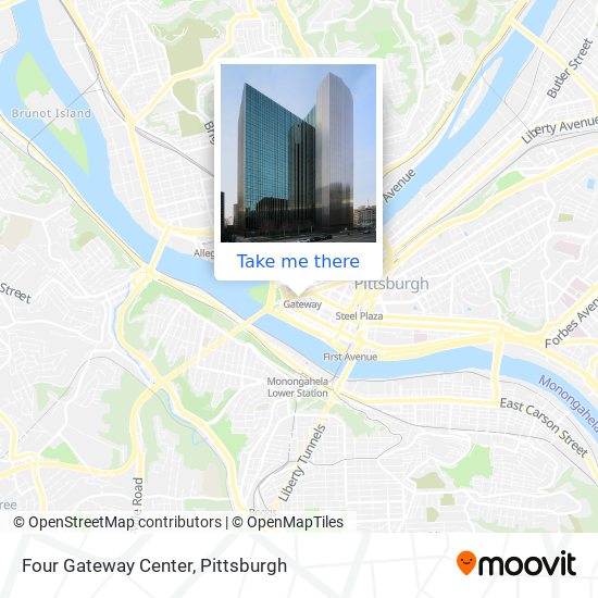 Mapa de Four Gateway Center