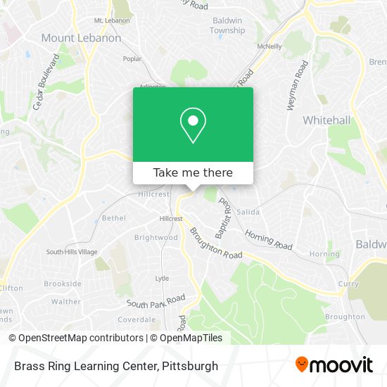 Mapa de Brass Ring Learning Center