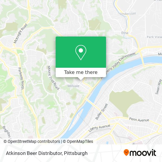 Mapa de Atkinson Beer Distributor