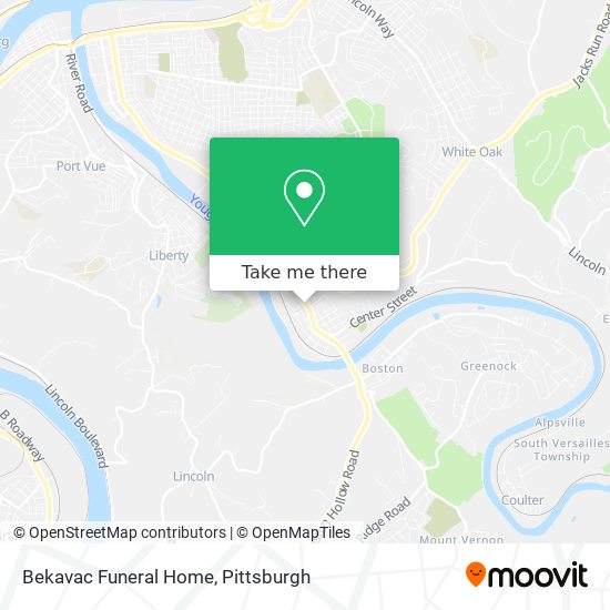 Bekavac Funeral Home map