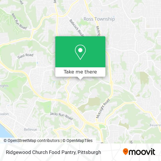 Ridgewood Church Food Pantry map