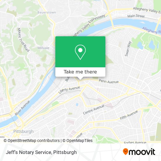 Jeff's Notary Service map