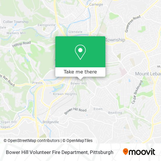 Mapa de Bower Hill Volunteer Fire Department