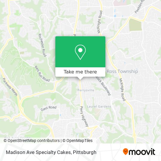 Madison Ave Specialty Cakes map