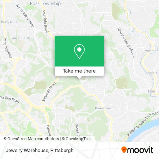 Mapa de Jewelry Warehouse
