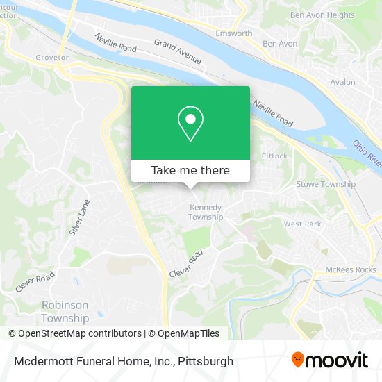 Mapa de Mcdermott Funeral Home, Inc.