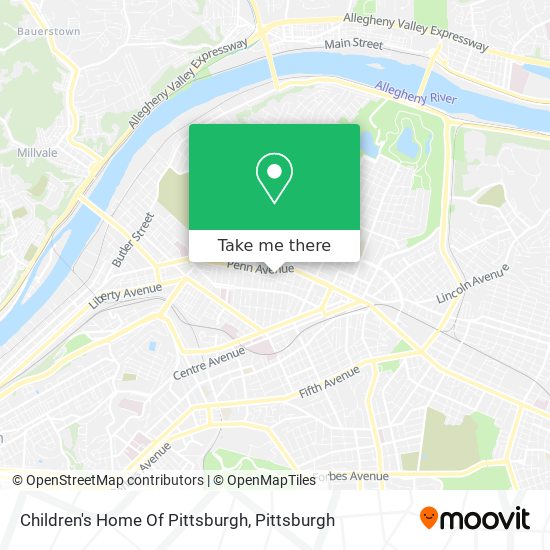 Mapa de Children's Home Of Pittsburgh